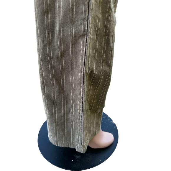 Tommy Hilfiger Tan Striped Flare Pants Size 12 34" Waist - Picture 7 of 8